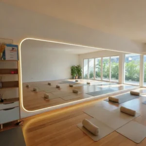 Statement Size Dance Studio Gym Backlit Mirror