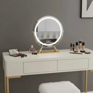 Round LED Rotating Table Mirror