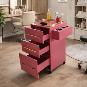 Luxury Minimalist Wooden Styling Cabinet With drawers