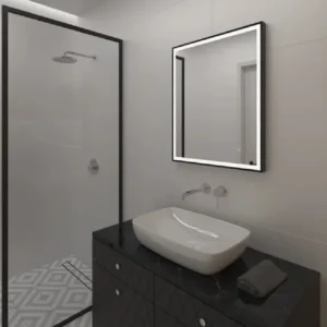 Classic Frame Square Front LED Mirror