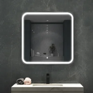 Classic Frame Curved Square Front LED Mirror