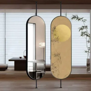 Hanging Oval Bedroom Mirror