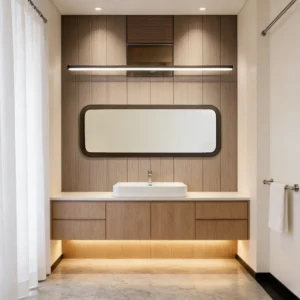 Horizontal Rectangular Hotel Frame Mirror