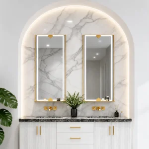 Luxury Rectangle Shape Front LED Mirror