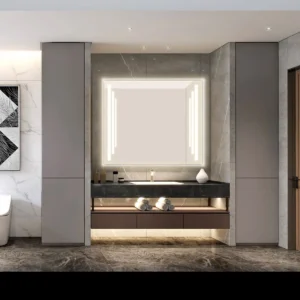 Luxury Square Front LED Hospitality Mirror