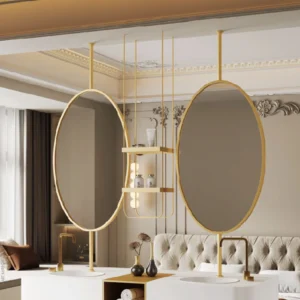 Luxury Hospitality Oval Hanging Mirror