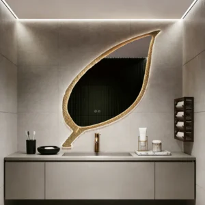 Luxury Gold Leaf Inspired Backlight Mirror