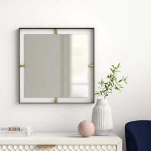 Classic Square Metal Frame Art Mirror