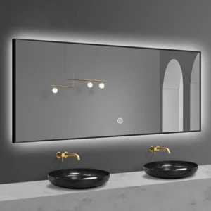 Minimalist Frame Rectangle Backlight Mirror