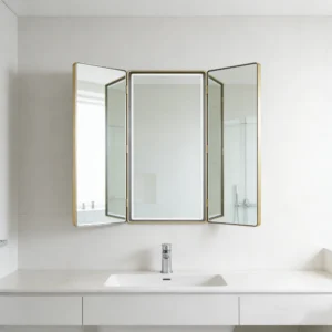 Luxury Tri-Fold Wall Bathroom Mirror