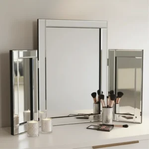 Luxury Beveled Mirror Tri-Fold Dressing