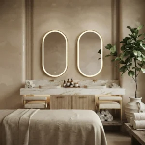 Oval Illuminated Spa & Wellness Mirror